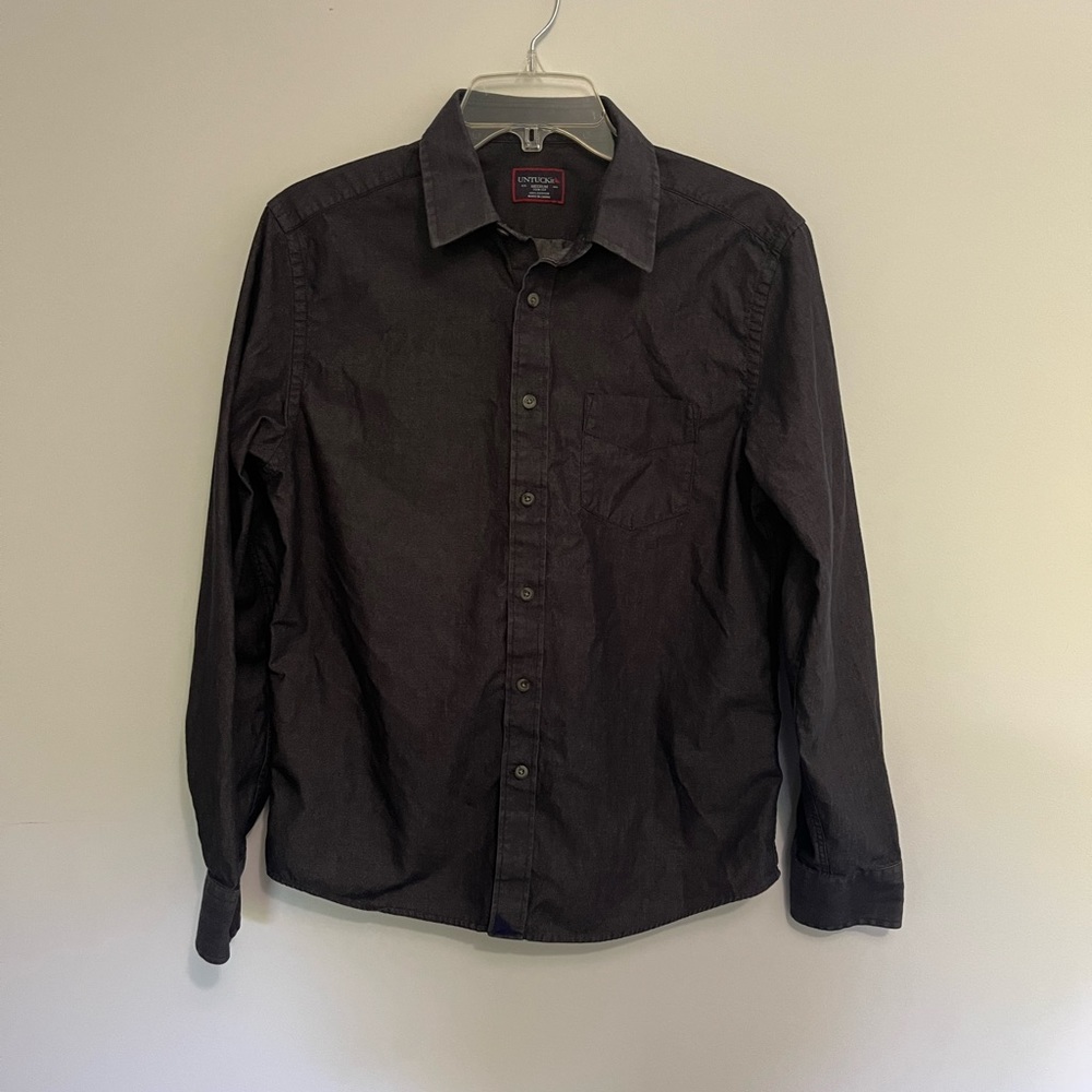 Charcoal UNTUCKit Medium Slim Fit Button Up